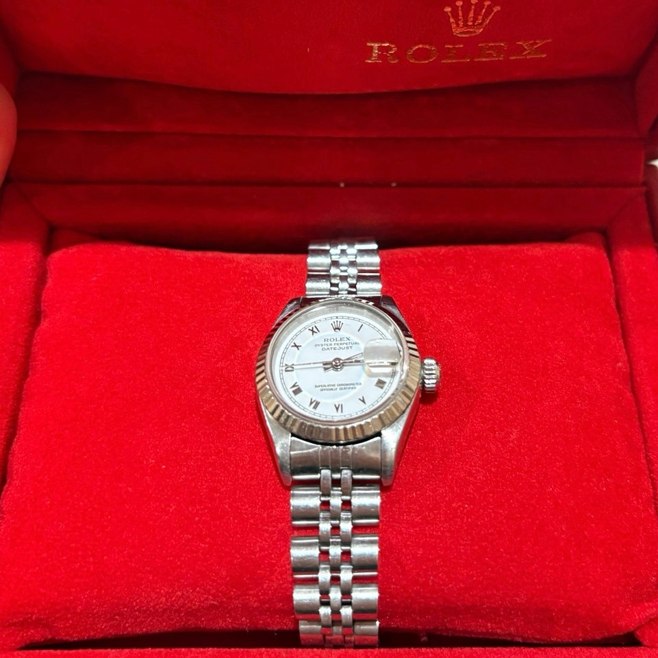 Rolex Oyster Lady Datejust 26mm 61974 Oem Steel Gold Fluted Bezel